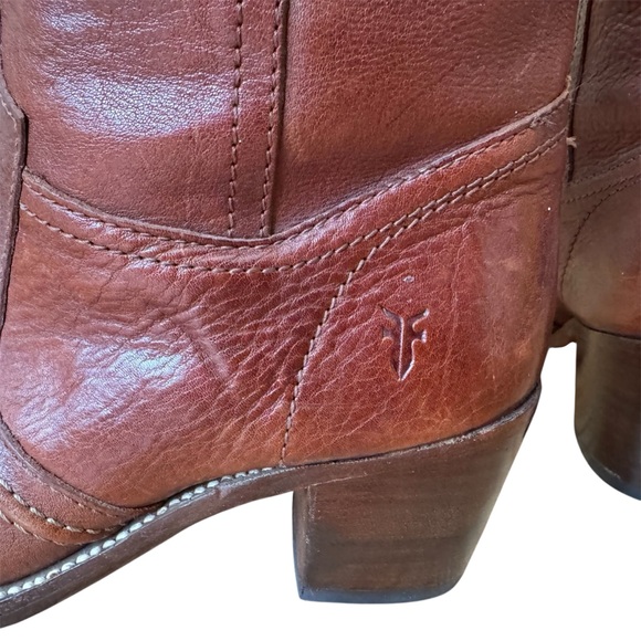 FRYE AND CO. Jane Stiched Tall Brown Boot - Picture 10 of 16